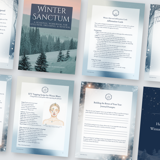 Winter Sanctum: A Guided Workbook for Seasonal Living & Ritual (Digital Download PDF)