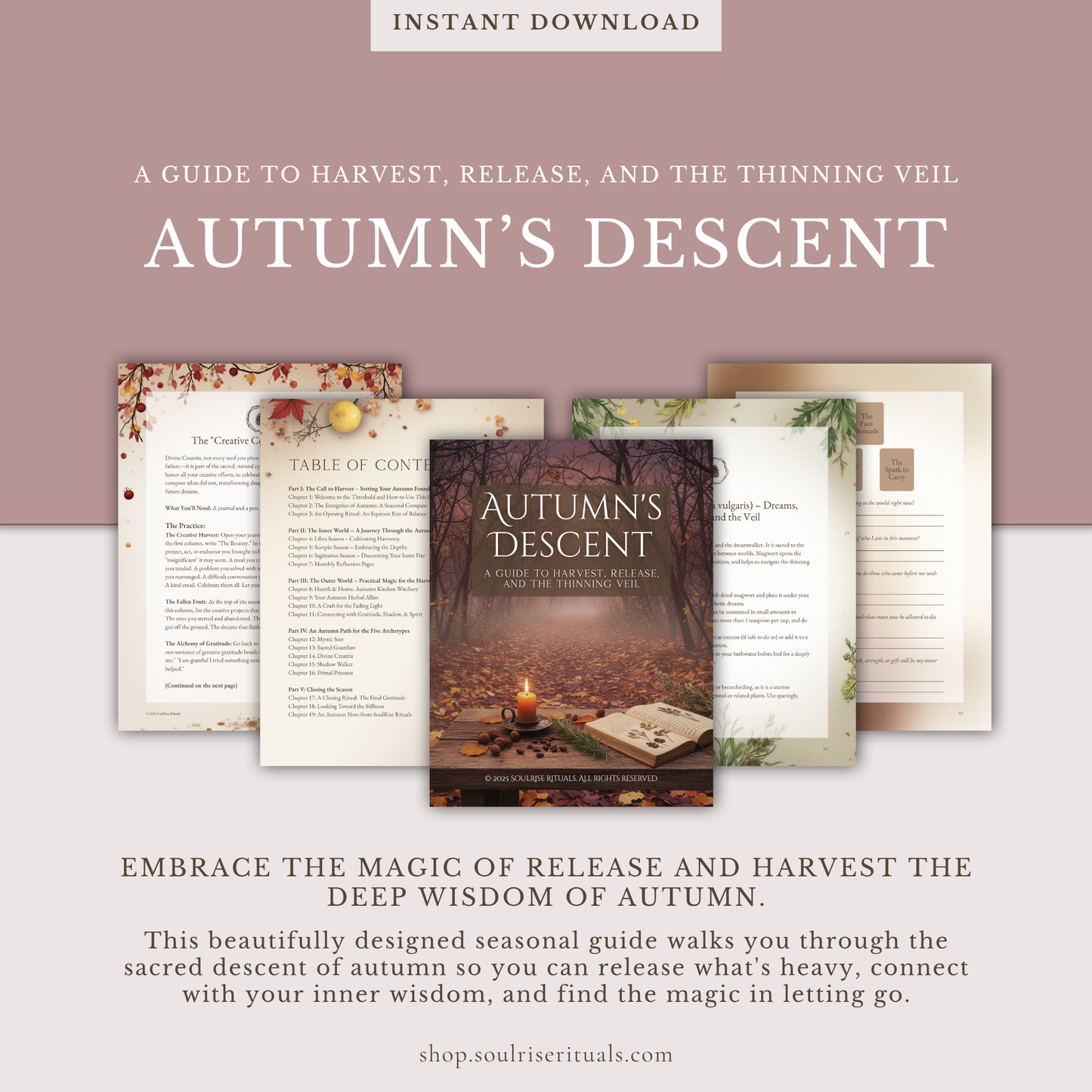 Autumn's Descent: A Guide to Harvest, Release, and the Thinning Veil (Digital Download)