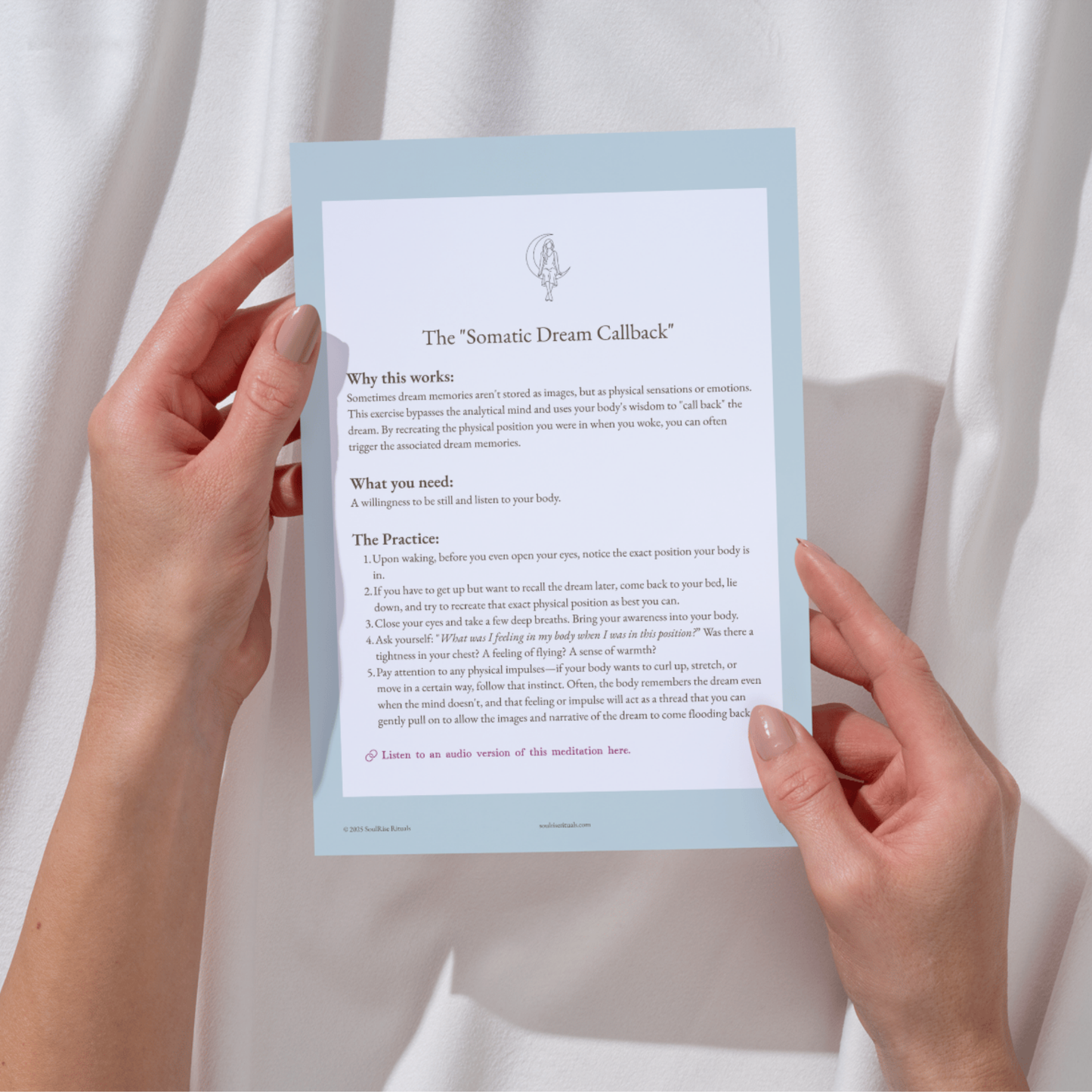 Catch the Dream, Keep the Guidance Toolkit: Remember & Interpret Your Dreams | Digital Download