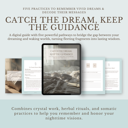 Catch the Dream, Keep the Guidance Toolkit: Remember & Interpret Your Dreams | Digital Download