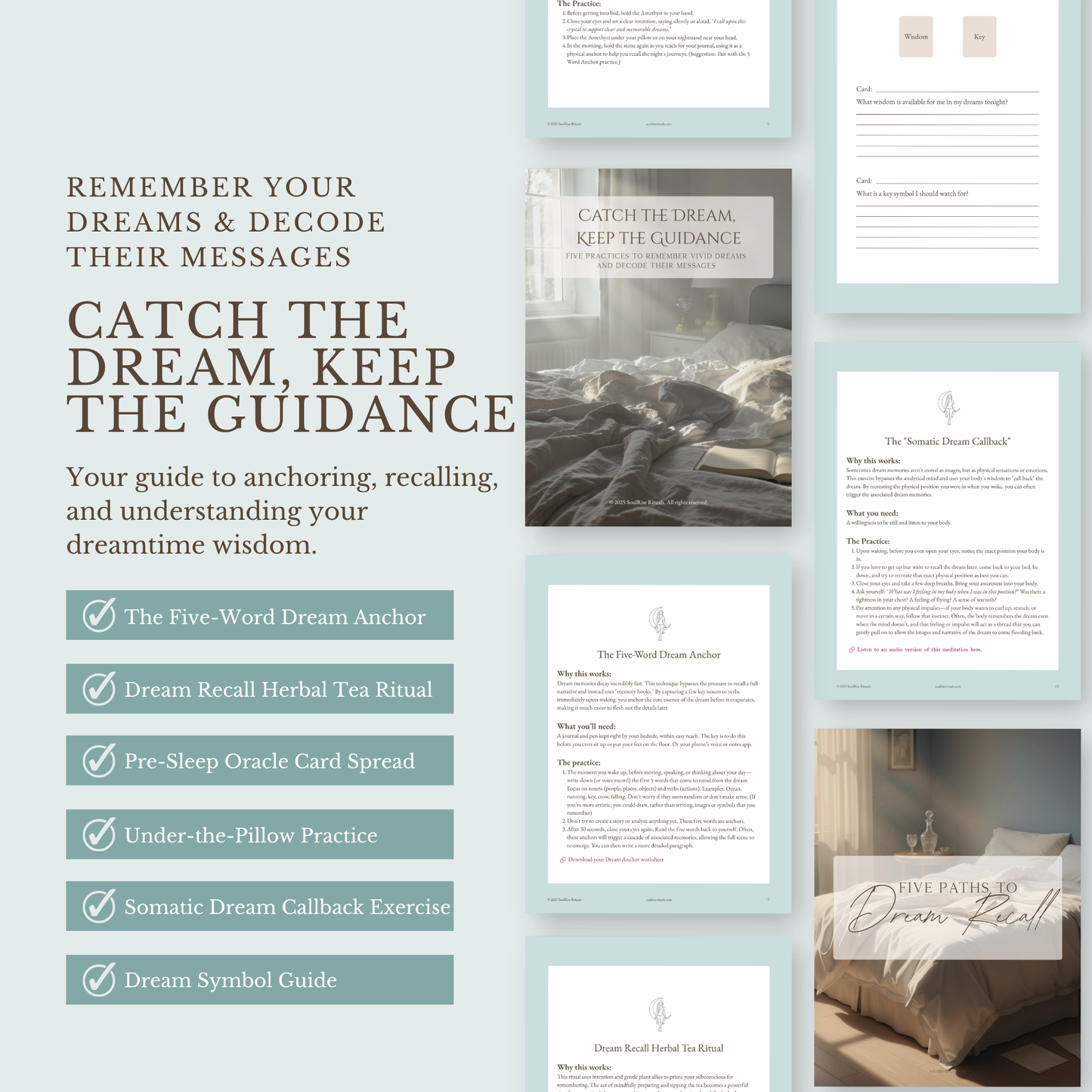 Catch the Dream, Keep the Guidance Toolkit: Remember & Interpret Your Dreams | Digital Download