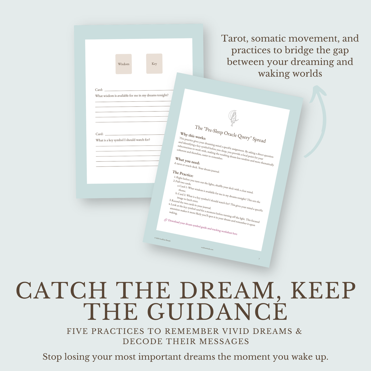 Catch the Dream, Keep the Guidance Toolkit: Remember & Interpret Your Dreams | Digital Download