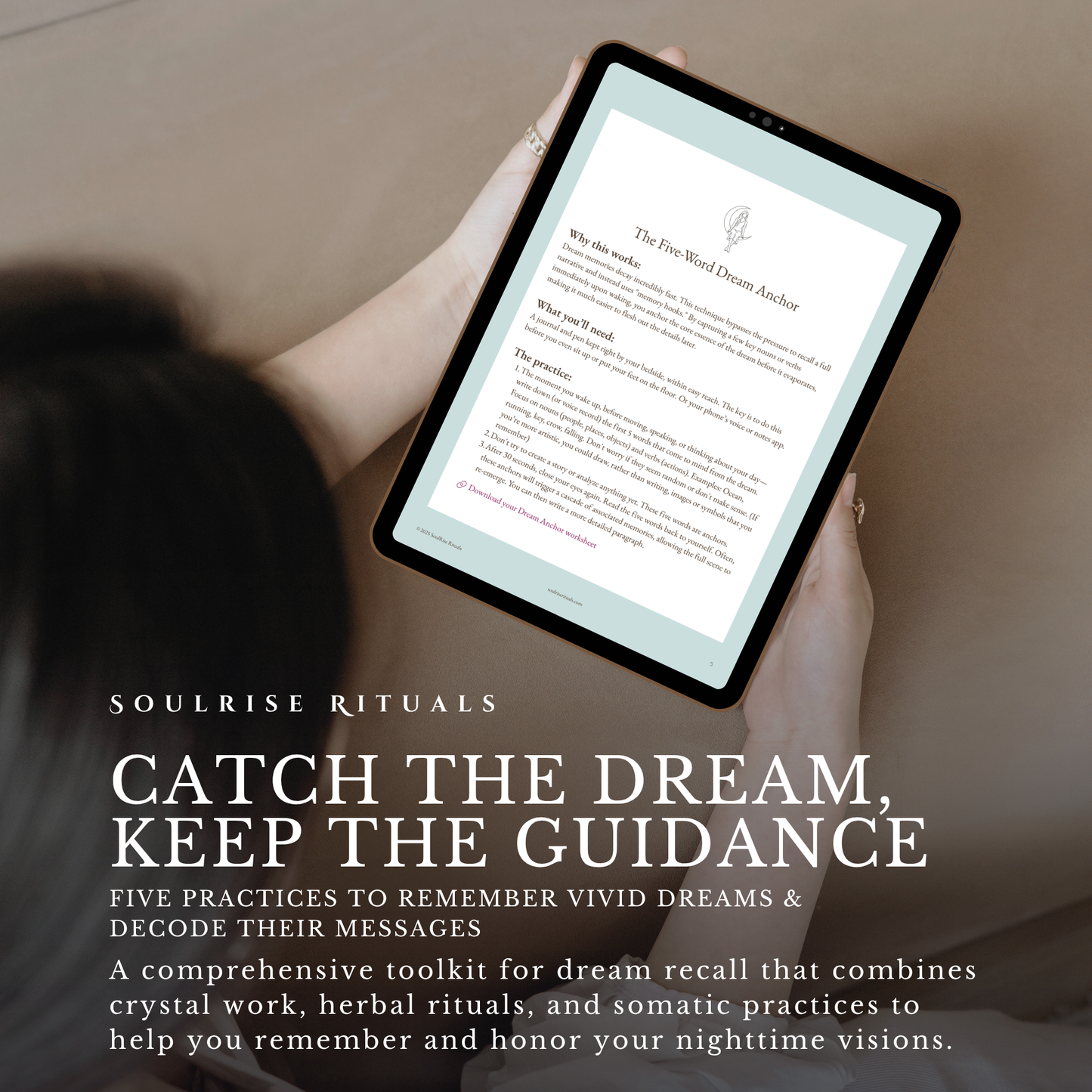 Catch the Dream, Keep the Guidance Toolkit: Remember & Interpret Your Dreams | Digital Download