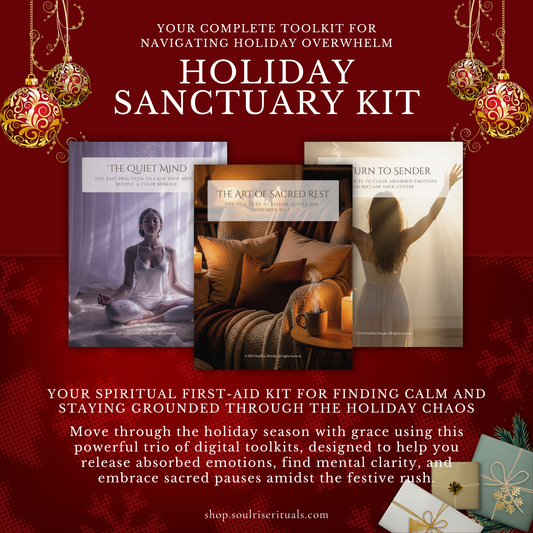 Holiday Sanctuary Kit Bundle | 3 Digital Guides for Peace & Grounding During the Busy Season