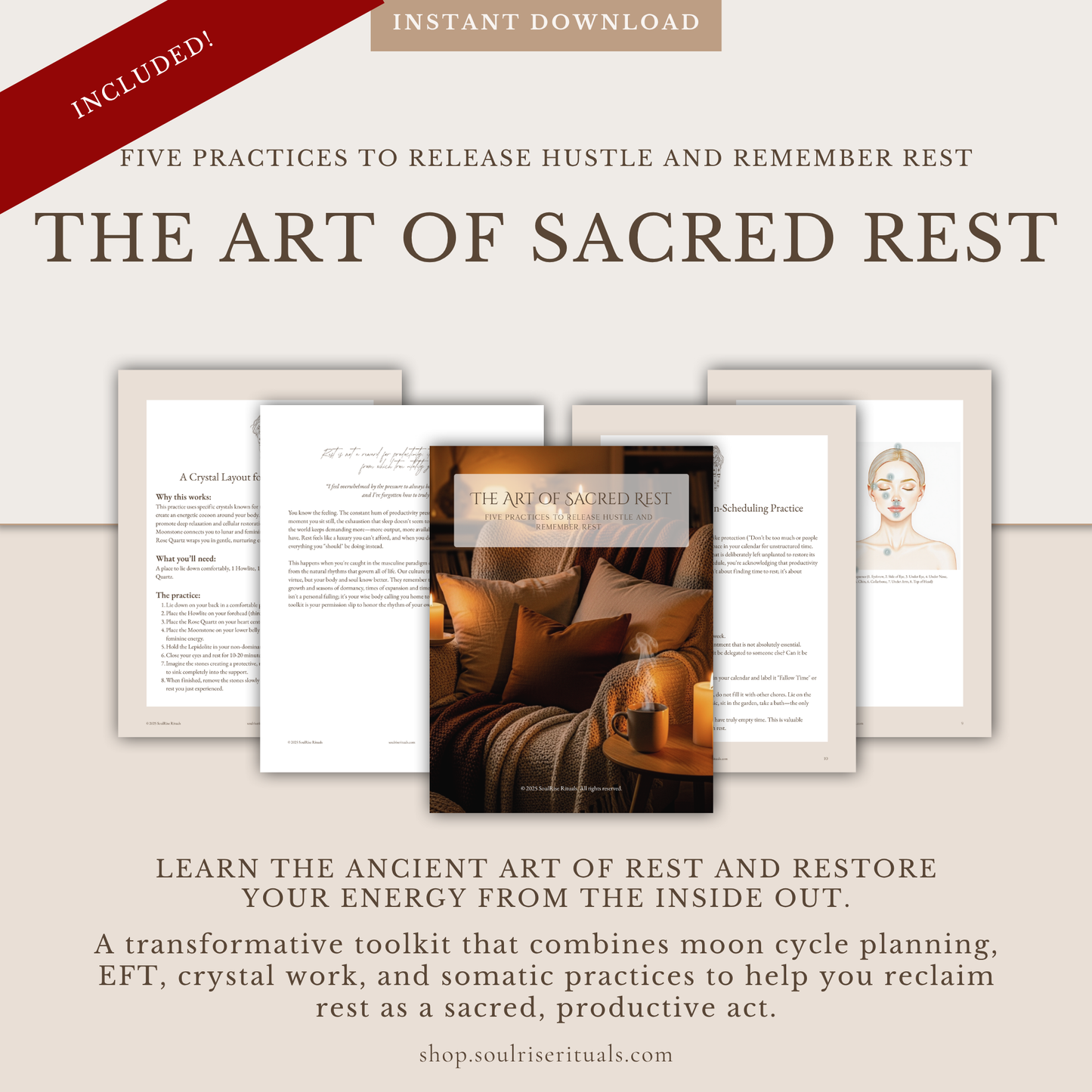 Holiday Sanctuary Kit Bundle | 3 Digital Guides for Peace & Grounding During the Busy Season