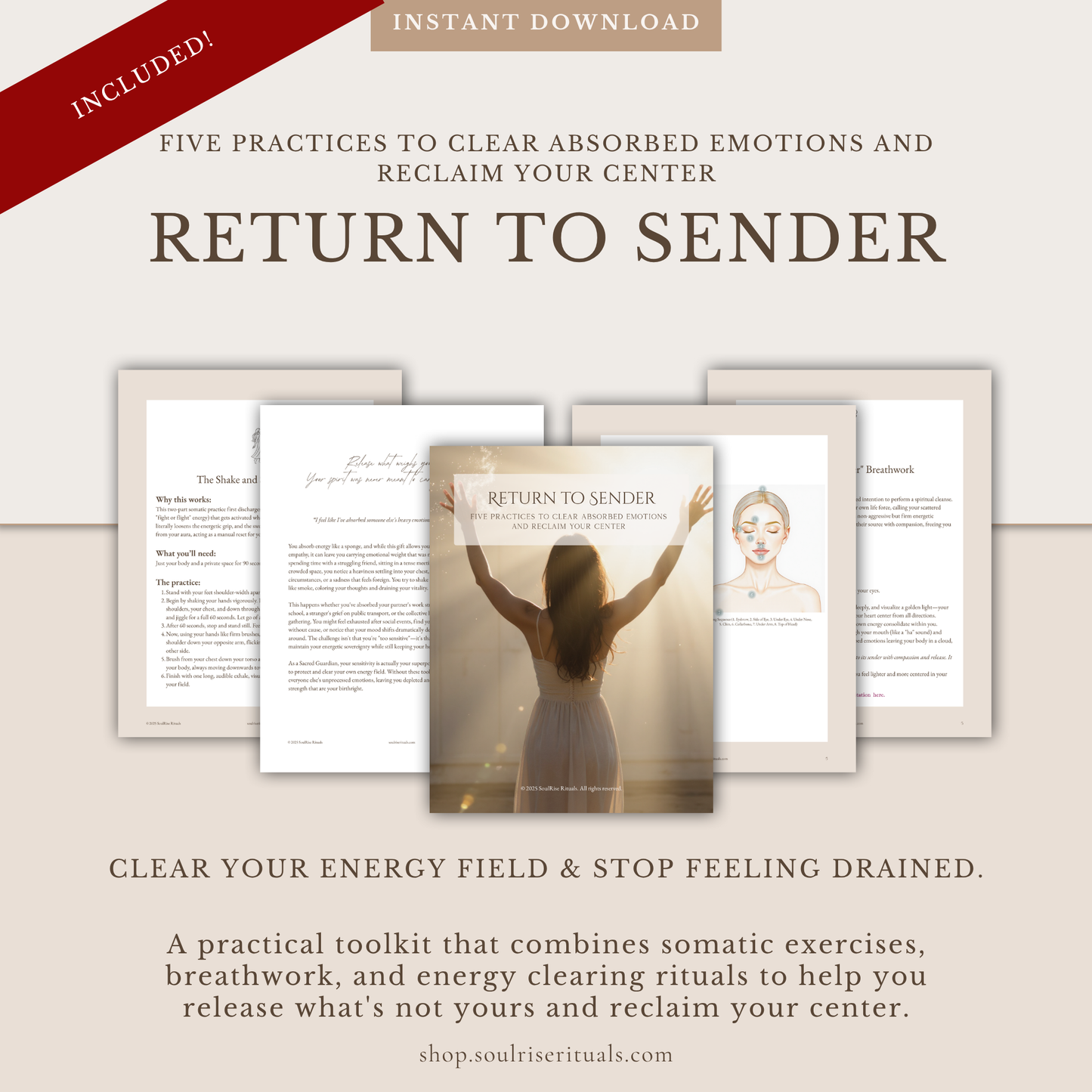 Holiday Sanctuary Kit Bundle | 3 Digital Guides for Peace & Grounding During the Busy Season