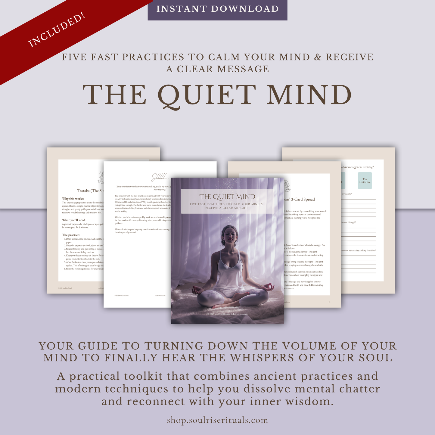 Holiday Sanctuary Kit Bundle | 3 Digital Guides for Peace & Grounding During the Busy Season