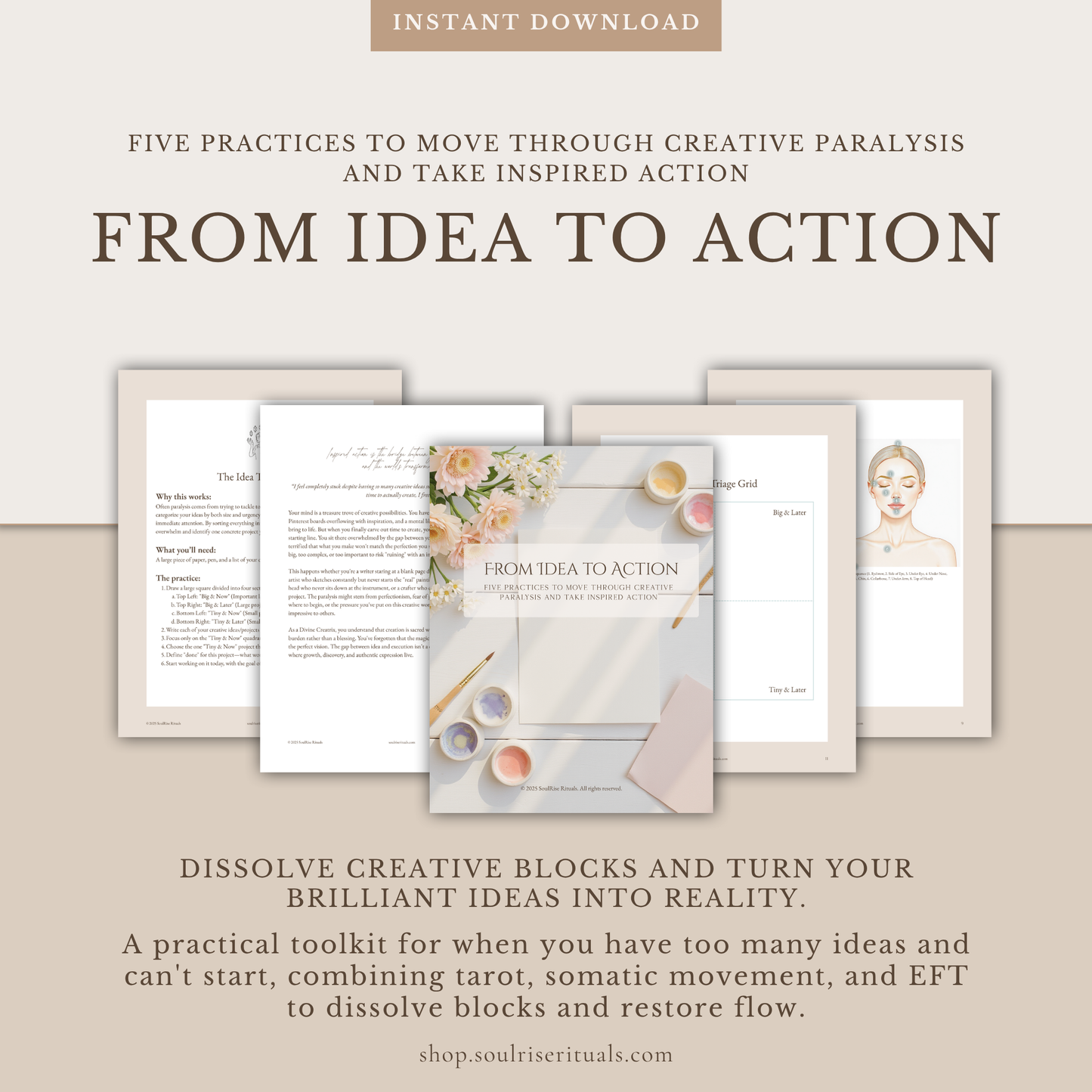 From Idea to Action Toolkit: Move from Stuck to Started | Digital Download