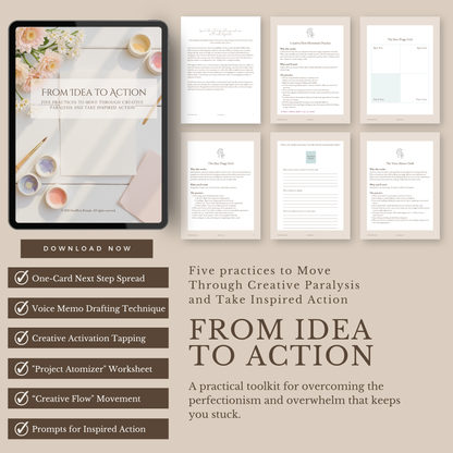 From Idea to Action Toolkit: Move from Stuck to Started | Digital Download