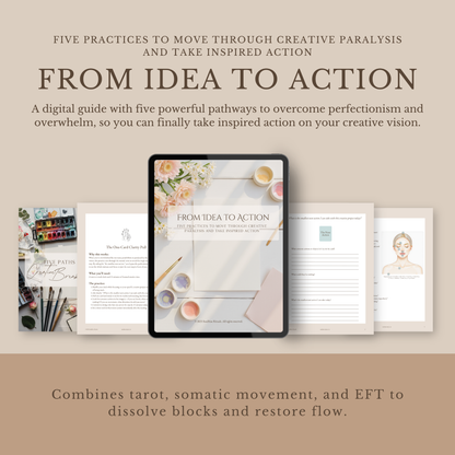 From Idea to Action Toolkit: Move from Stuck to Started | Digital Download