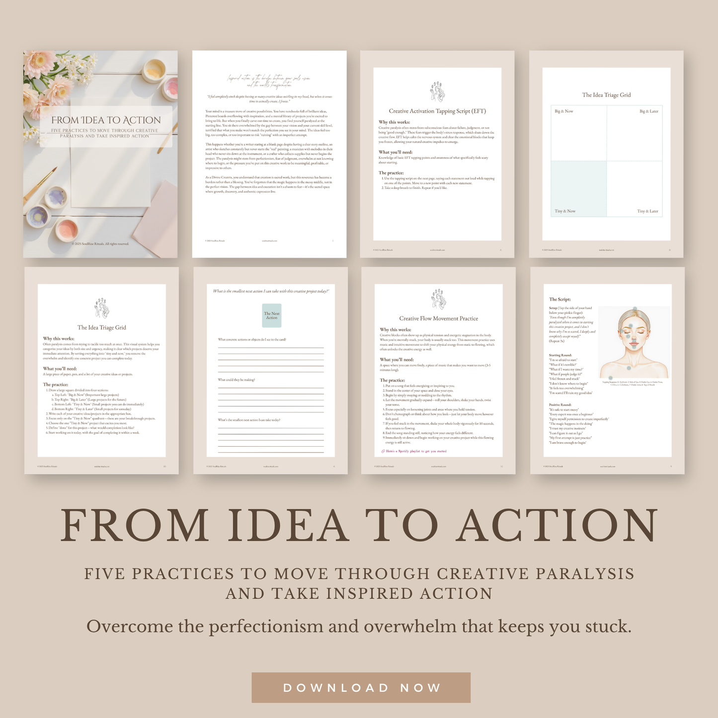 From Idea to Action Toolkit: Move from Stuck to Started | Digital Download
