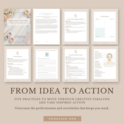 From Idea to Action Toolkit: Move from Stuck to Started | Digital Download
