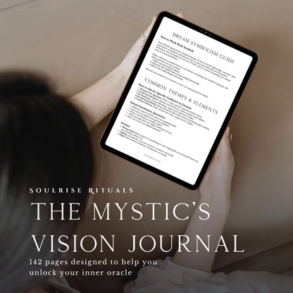 The Mystic's Vision Journal: 90-Day Intuitive Development Workbook (Digital Download)