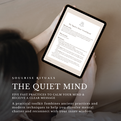 The Quiet Mind Toolkit: Quiet Racing Thoughts & Hear Your Intuition | Digital Download