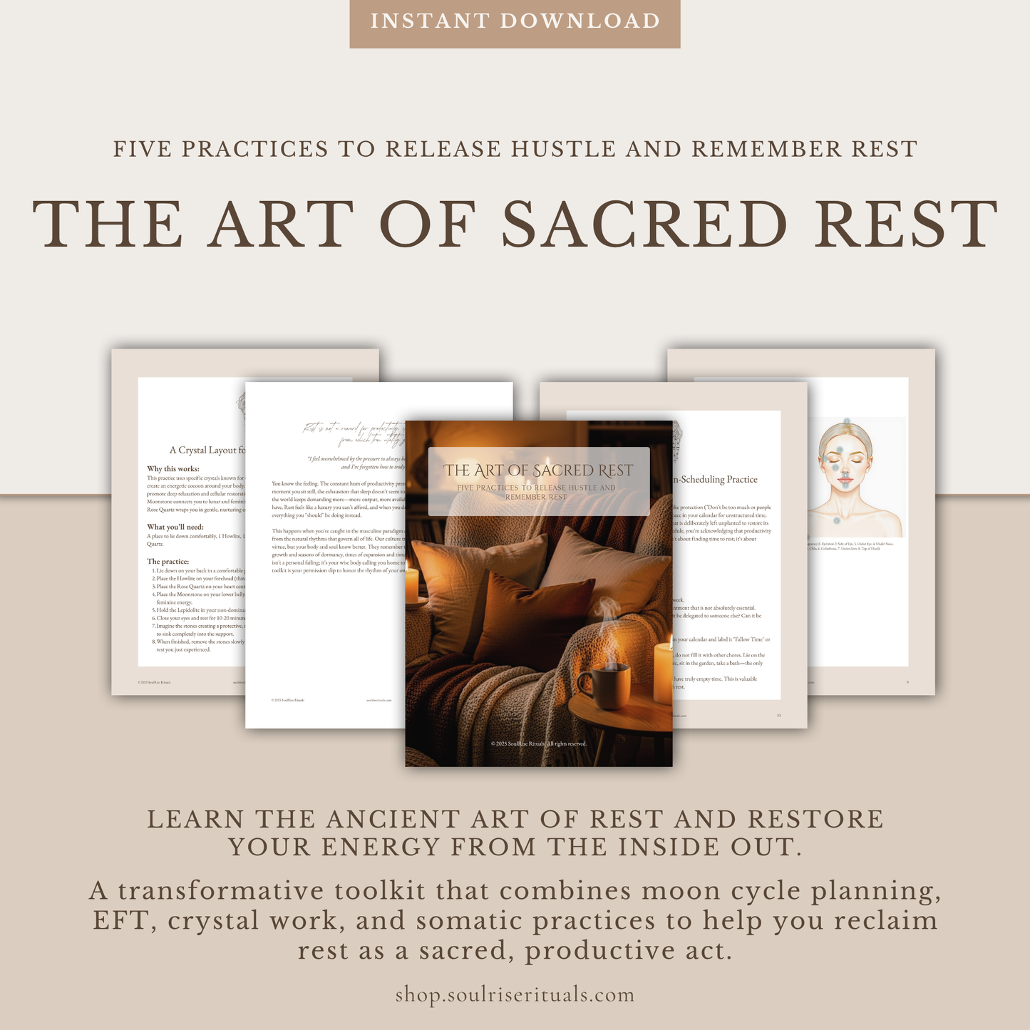 The Art of Sacred Rest Toolkit: Rest Without Guilt | Digital Download