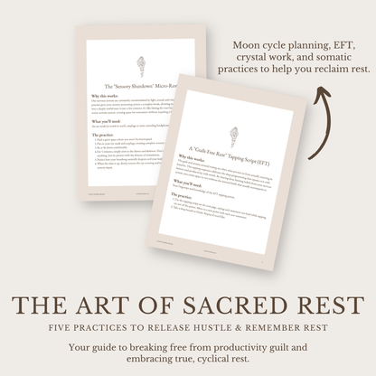The Art of Sacred Rest Toolkit: Rest Without Guilt | Digital Download