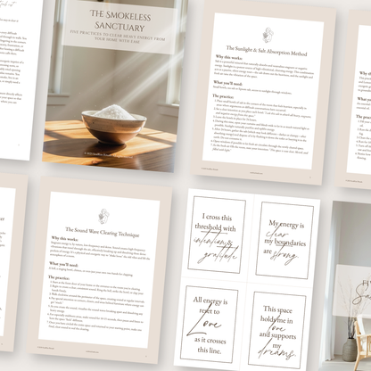 The Smokeless Sanctuary Toolkit: For Smokeless Space Clearing | Digital Download