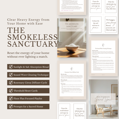 The Smokeless Sanctuary Toolkit: For Smokeless Space Clearing | Digital Download