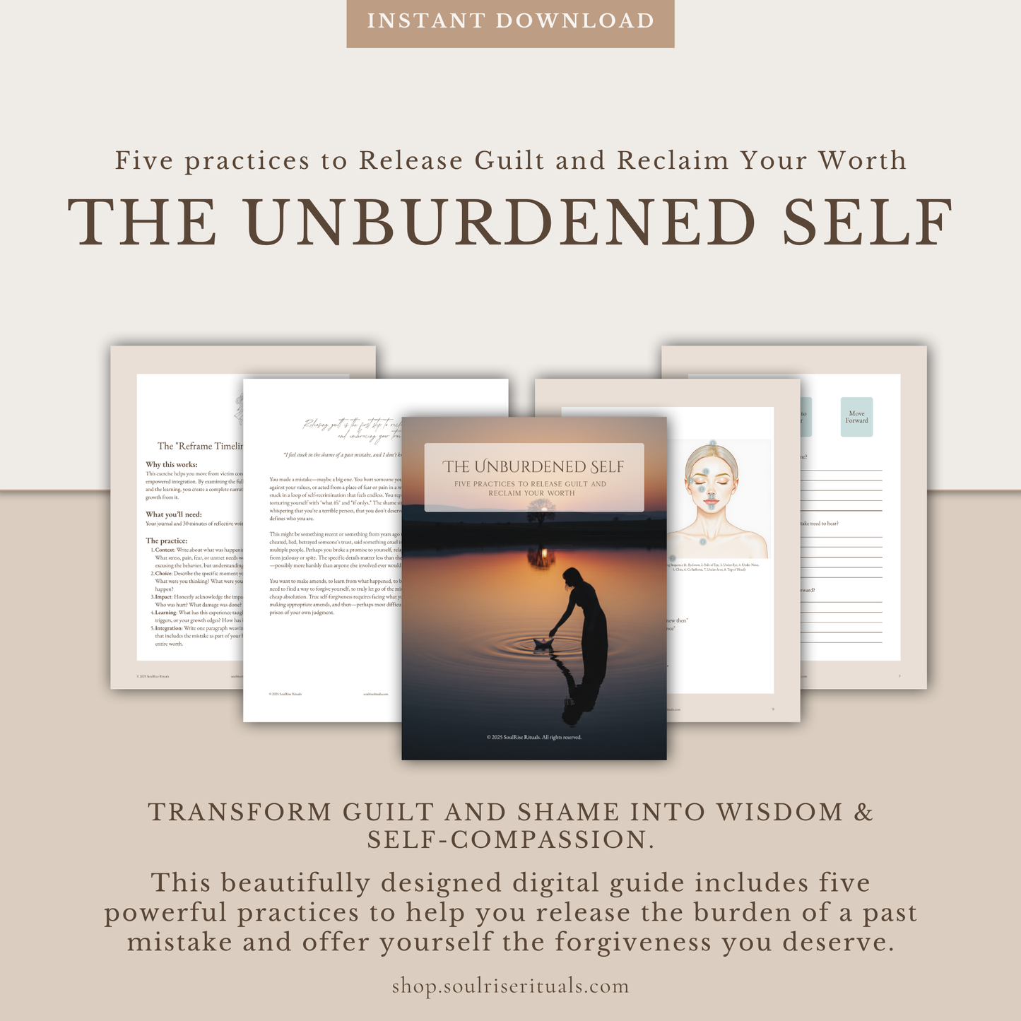 The Unburdened Self Toolkit: Release Guilt & Shame | Digital Download
