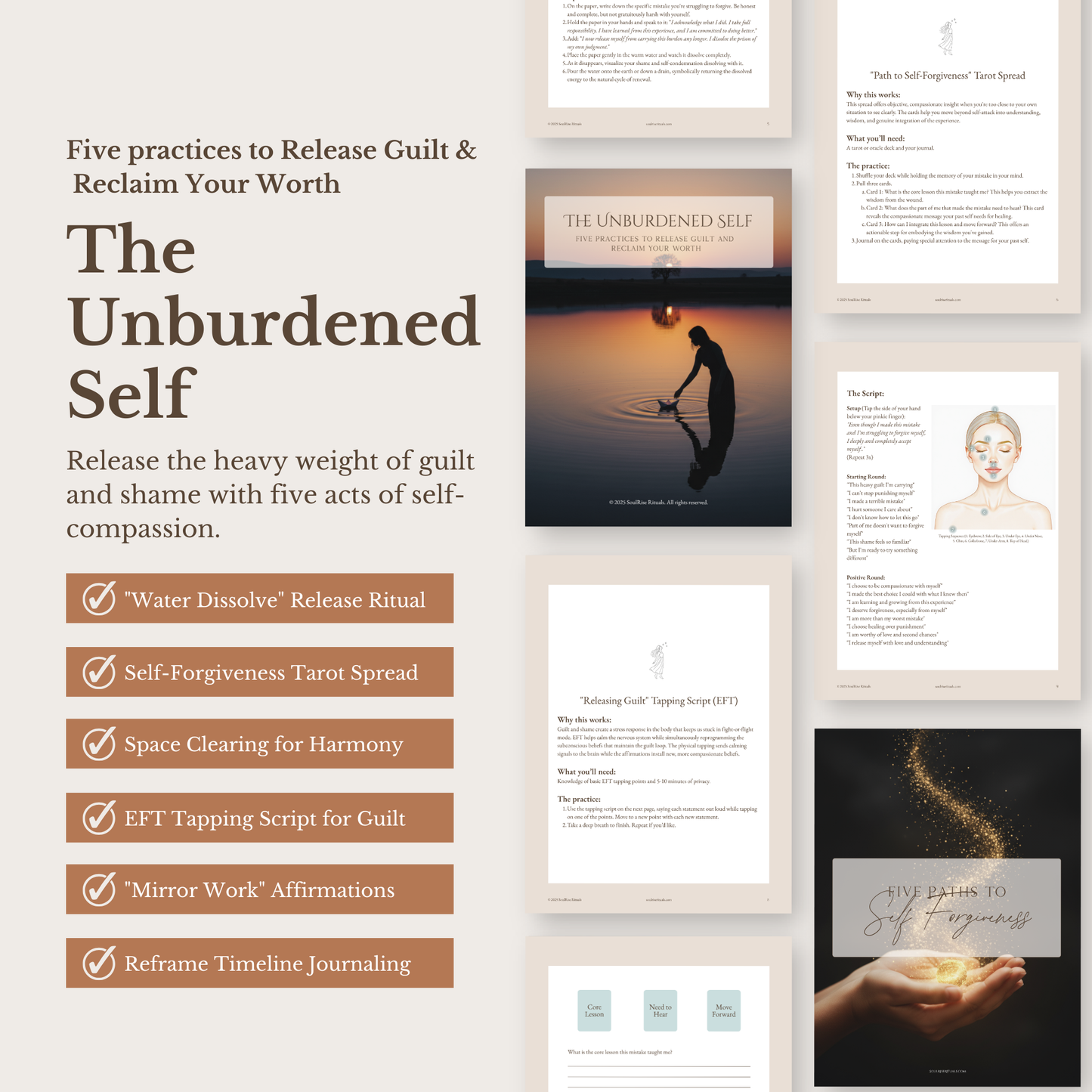 The Unburdened Self Toolkit: Release Guilt & Shame | Digital Download