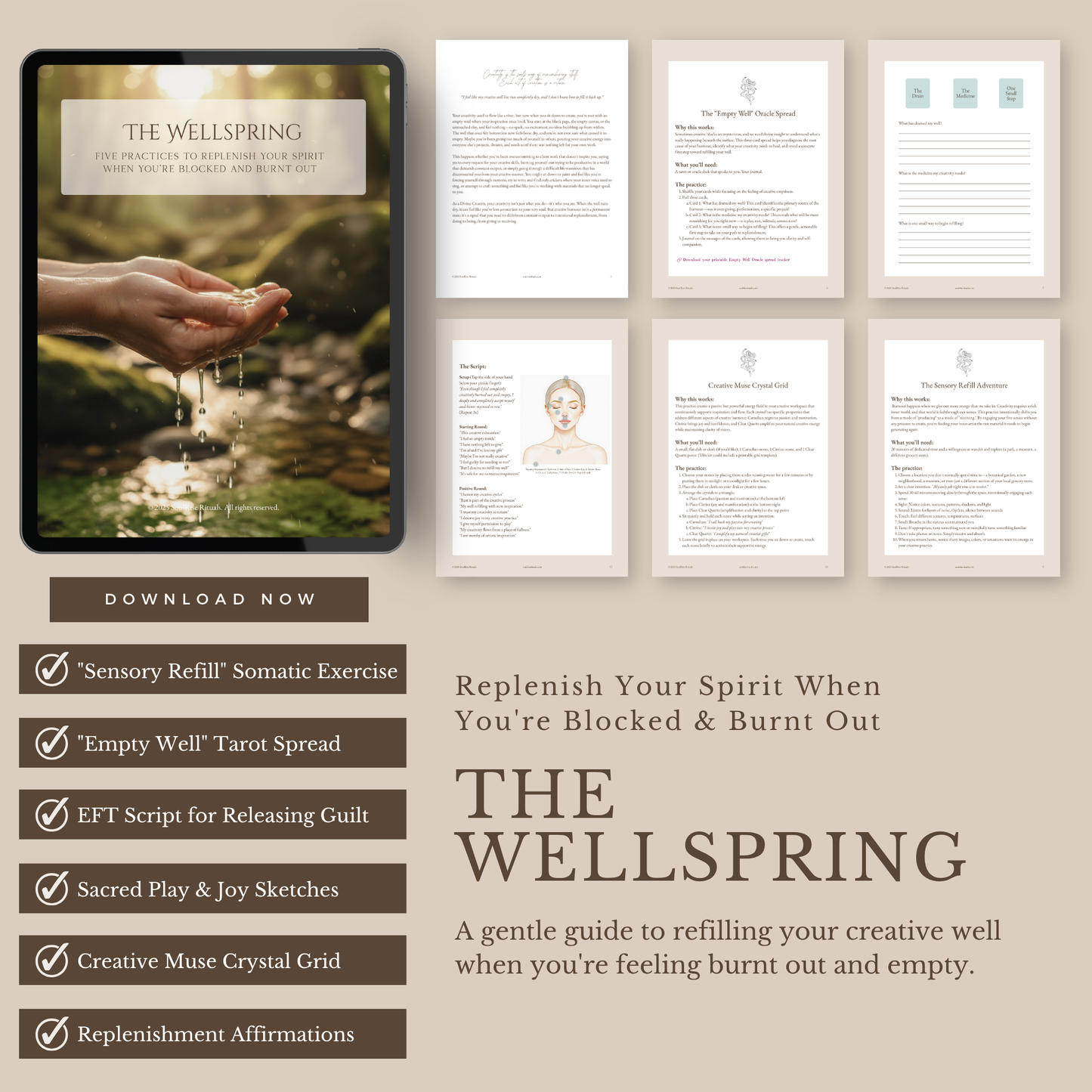 The Wellspring Toolkit: Heal Creative Burnout | Digital Download
