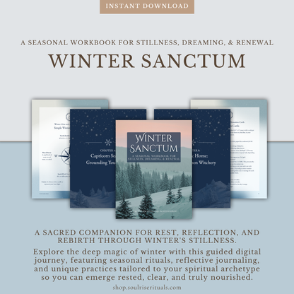 Winter Sanctum: A Guided Workbook for Seasonal Living & Ritual (Digital Download PDF)