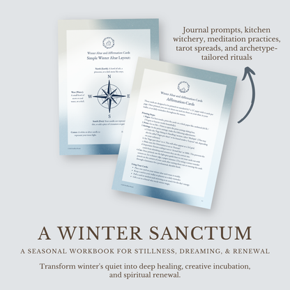Winter Sanctum: A Guided Workbook for Seasonal Living & Ritual (Digital Download PDF)