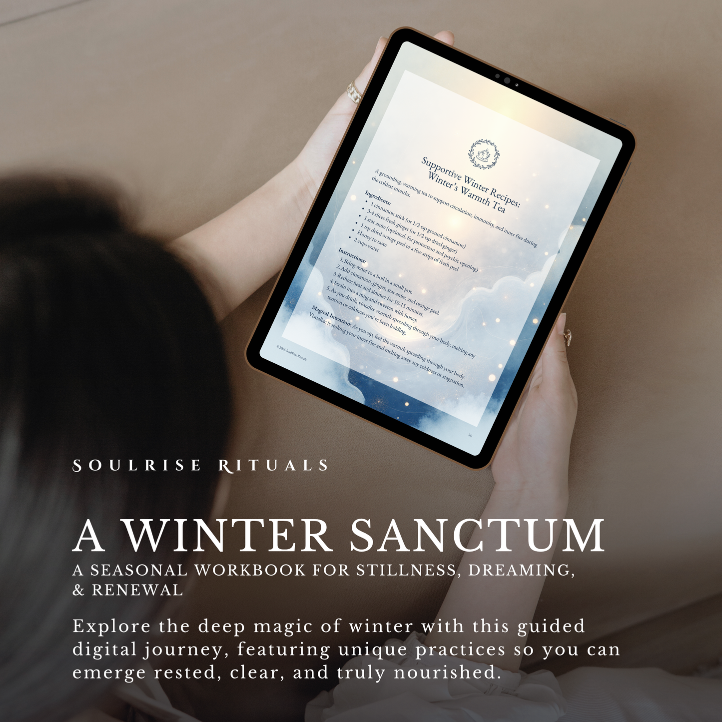 Winter Sanctum: A Guided Workbook for Seasonal Living & Ritual (Digital Download PDF)
